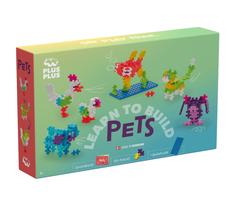 Plus-Plus, Naucz się budować, Zwierzęta, klocki, 275 elementów