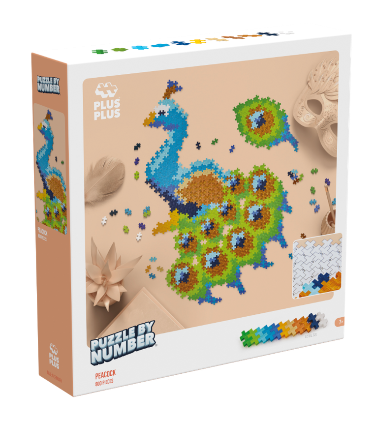 Plus-plus, Puzzle by number, paw, 800 elementów