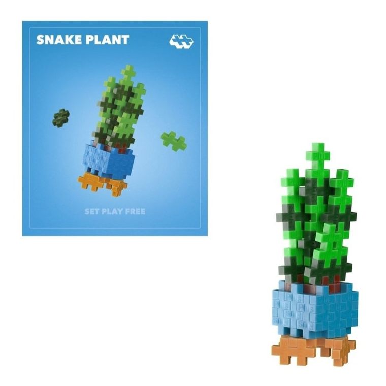 Plus-Plus, Roślinki, Snake Plant, klocki, 52 elementy