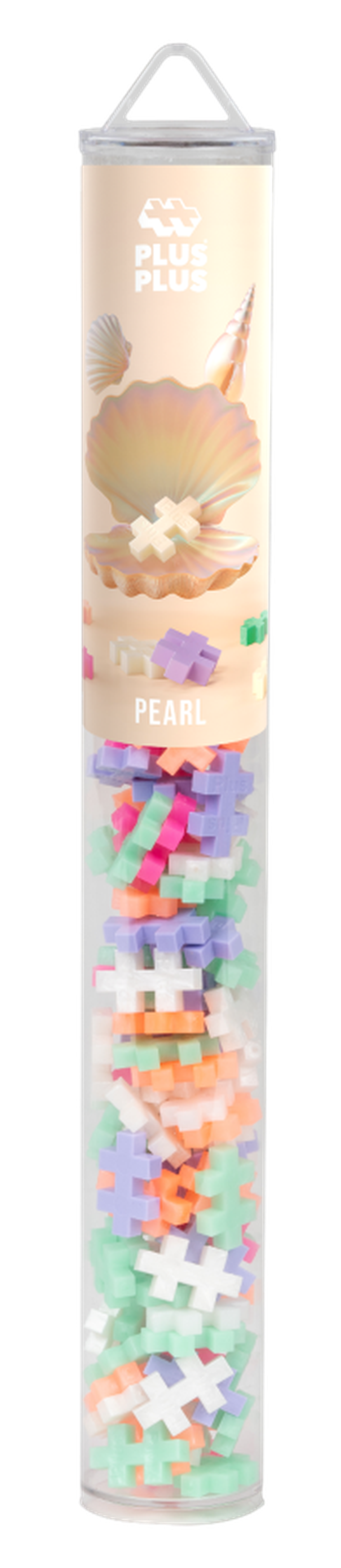 Plus-Plus, Tuby Basic, Perłowe kolory, klocki, 100 elementów
