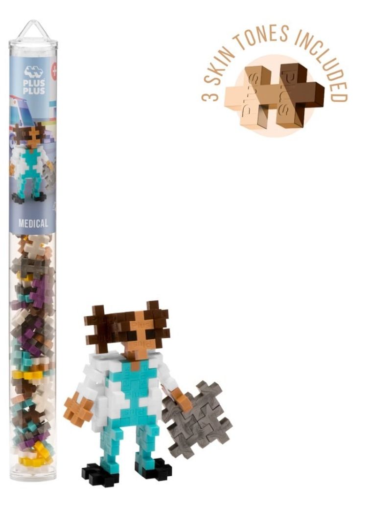 Plus-Plus, Tuby Postaci, Lekarz, klocki, 100 elementów