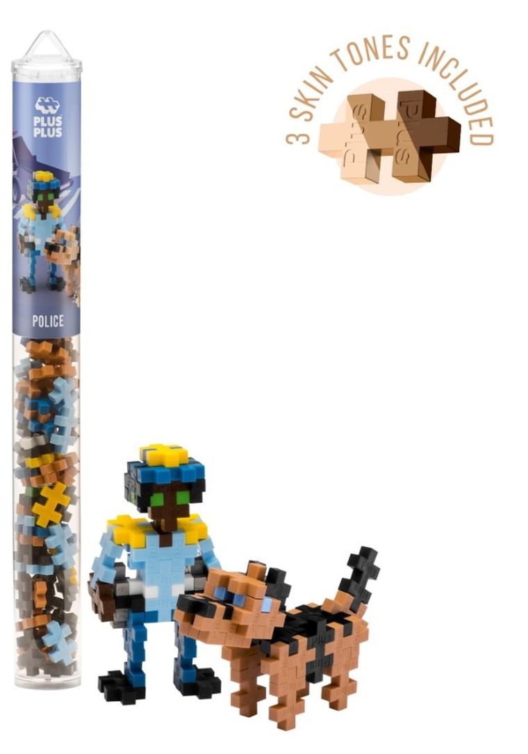 Plus-Plus, Tuby Postaci, Policjant, klocki, 100 elementów