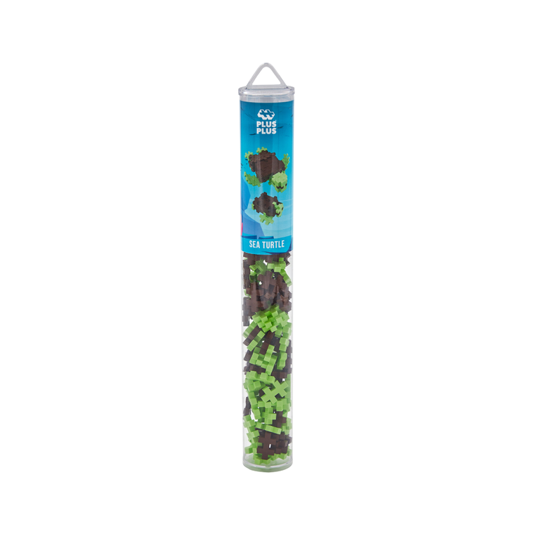 Plus-Plus, Tuby Zwierzęta, Żółw, klocki, 100 elementów