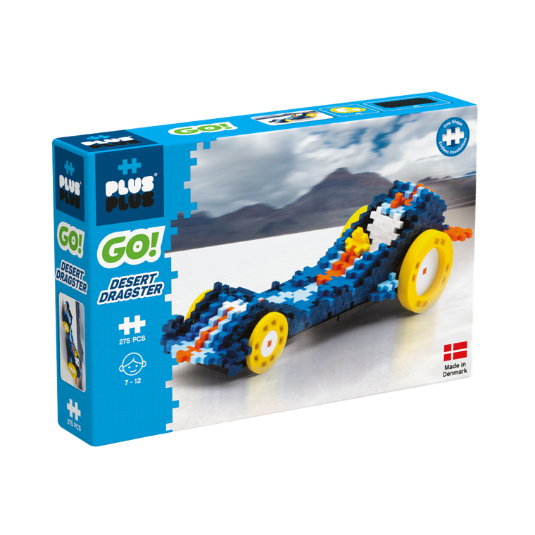 Plus-Plus, Zestawy Basic, Pustynny Dragster, klocki, 275 elementów