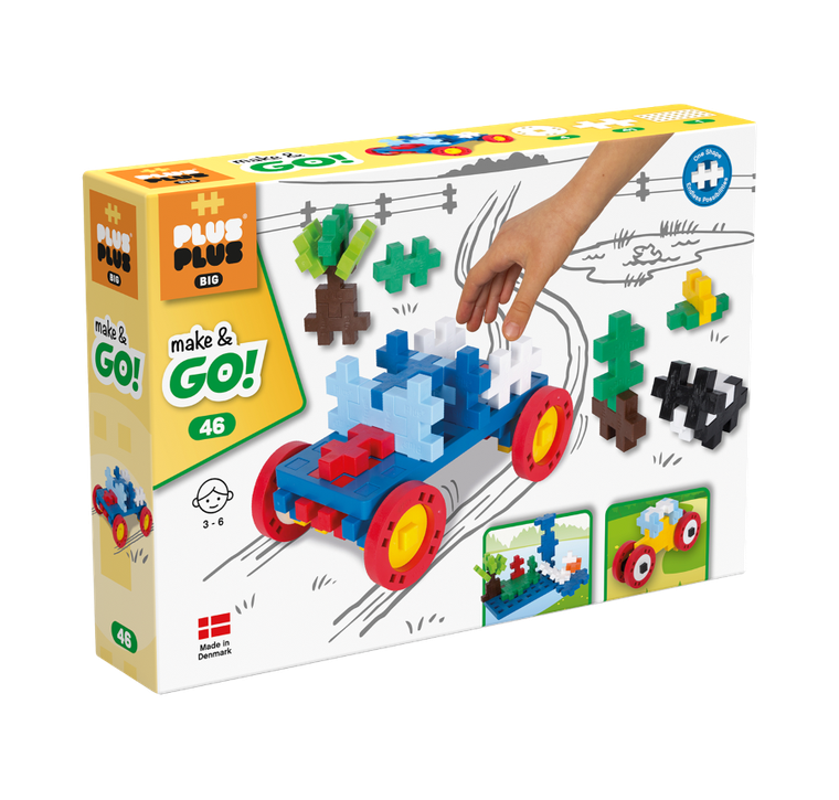 Plus-Plus, Zestawy Big, Make & Go! klocki, 45 elementów