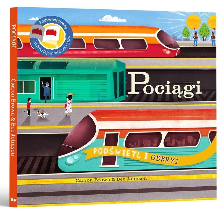 Pociągi. Podświetl i odkryj