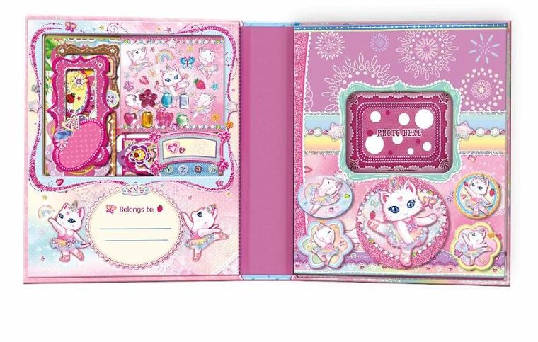 Pocoware, Scrapbook, zestaw do dekorowania, kot baletnica