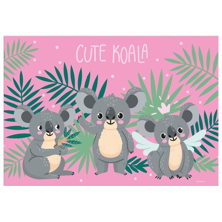 Podkładka na biurko, dwustronna, Koala