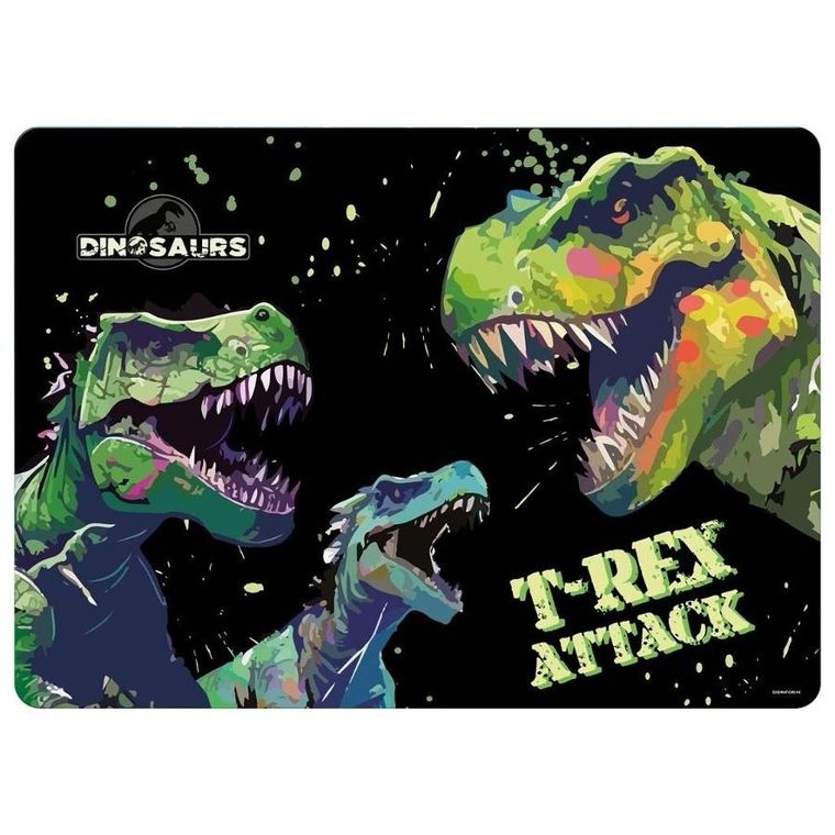 Podkładka na biurko, laminowana, Dinozaur