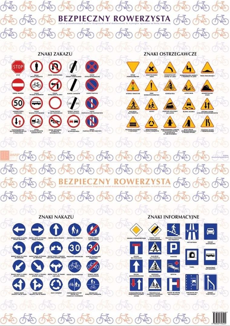 Podkładka na biurko, mata, bezpieczny rowerzysta