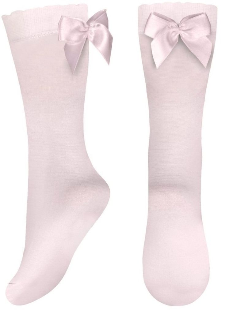Podkolanówki dziewczęce, cienkie, różowe, Milusie