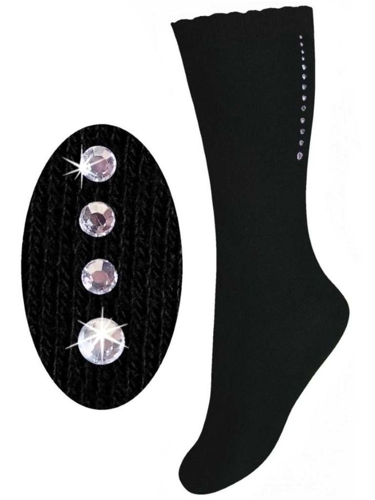 Podkolanówki dziewczęce, czarne, Milusie