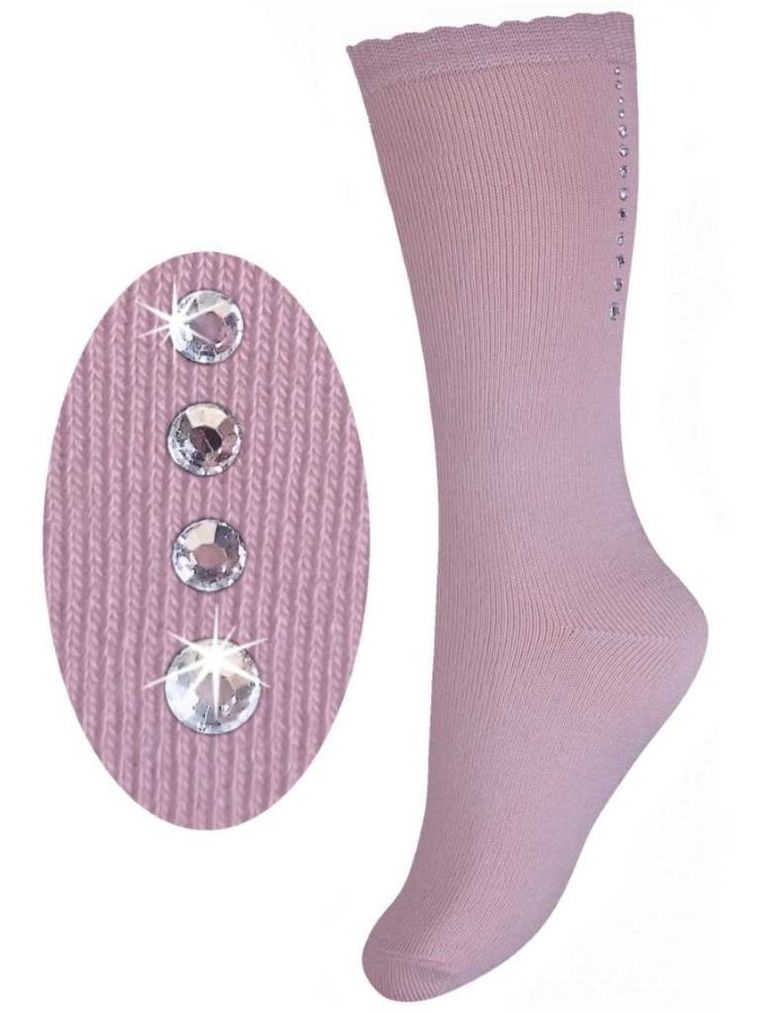 Podkolanówki dziewczęce, jasnoróżowe, Milusie