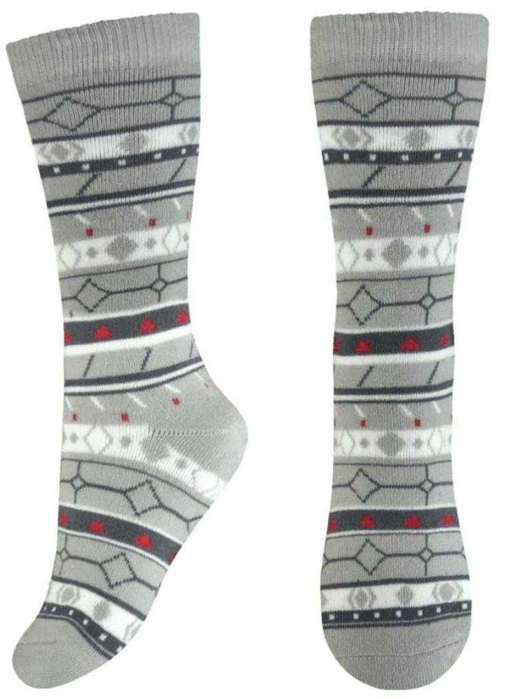 Podkolanówki dziewczęce, szare, Milusie