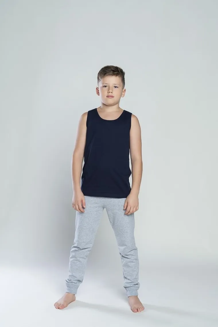 Podkoszulek chłopięcy, granatowy, Tytus, Italian Fashion