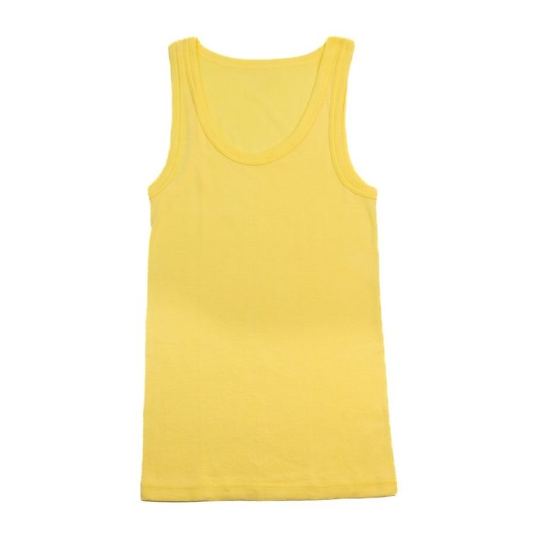 Podkoszulek damski bez rękawów, żółty, e.Femme