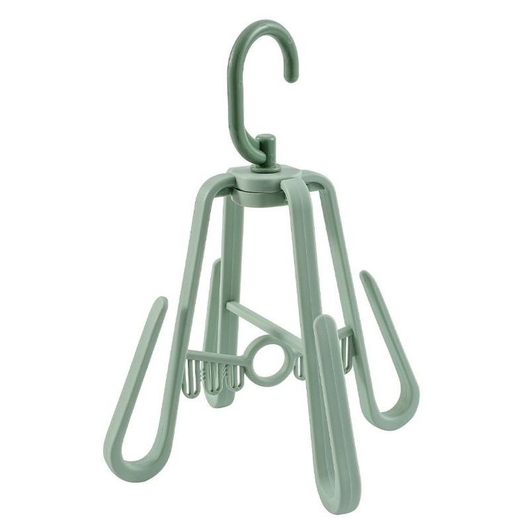 Podwójny wieszak do suszenia butów, zielony
