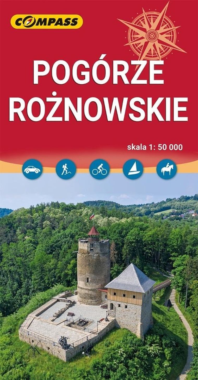 Pogórze Rożnowskie. Mapa papierowa