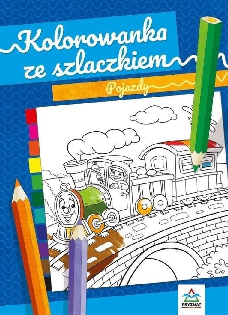 Pojazdy. Kolorowanka ze szlaczkiem