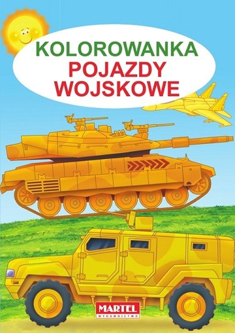 Pojazdy wojskowe. Kolorowanka