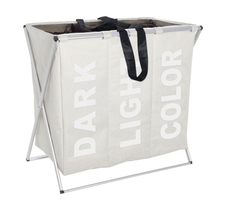 Pojemnik na pranie, trio beige, 130l