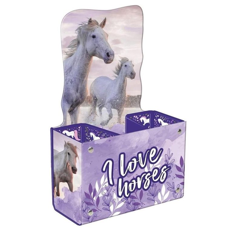 Pojemnik na przybory szkolne, Konie