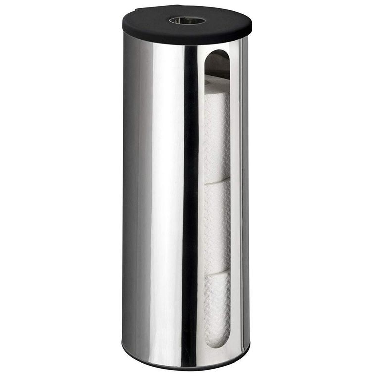 Pojemnik na zapasowe rolki papieru toaletowego, stalowy