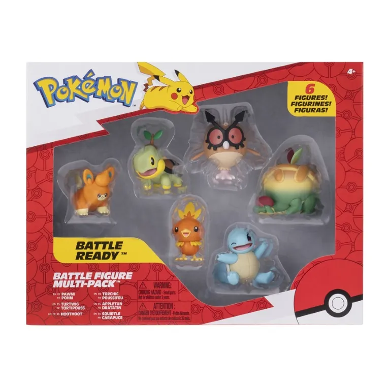 Pokemon, figurki bitewne, 6 szt.