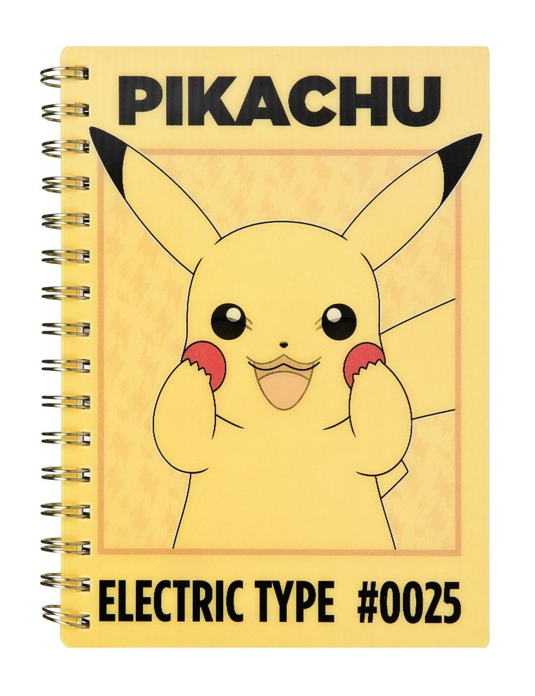 Pokemon, notes spiralny 3D, linia, A5