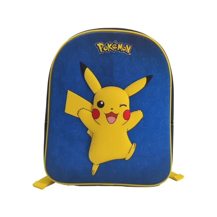Pokemon, plecak dla przedszkolaka, 1-komorowy, Pikachu, niebieski