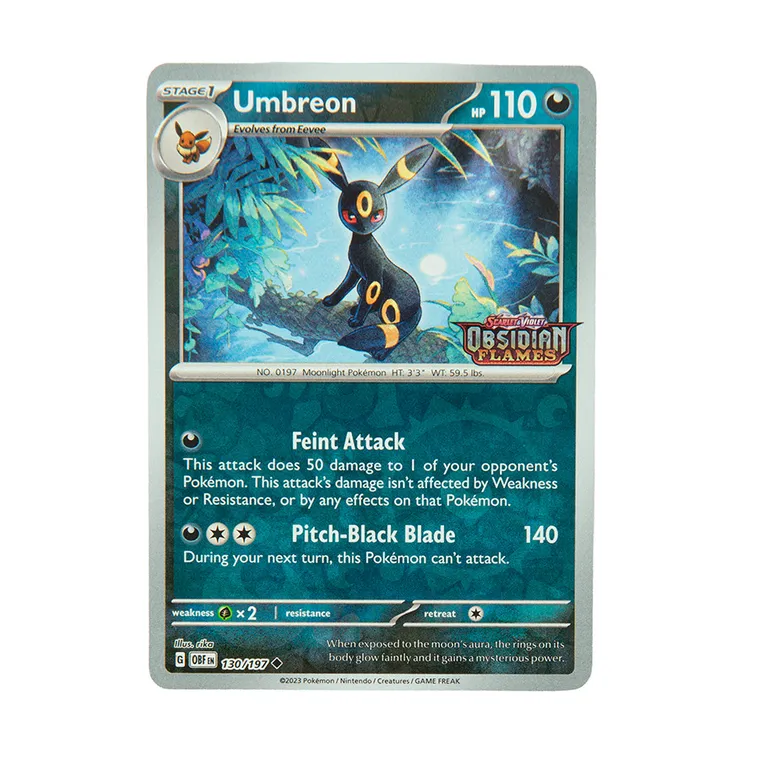 Pokemon, Scarlet & Violet, Obsidian Flames, Umbreon, Stamped Promo Card, karta uzupełniająca