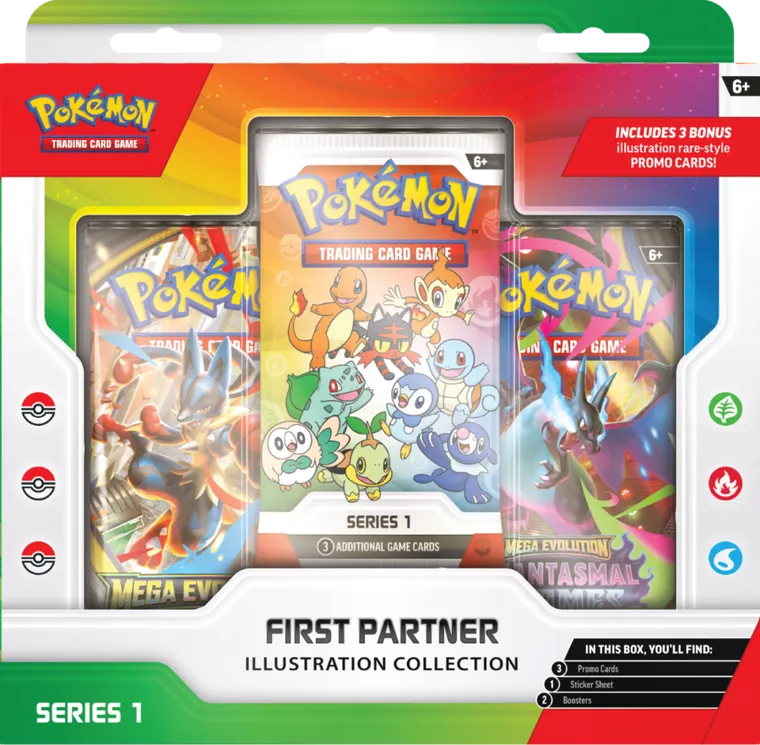 Pokemon TCG: First Partner, Illustration Collection, Series 1, gra karciana, dodatek