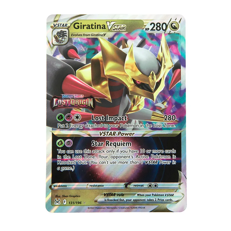 Pokemon TCG: Giratina VStar, Lost Origin Oversized, Promo Card, karta uzupełniająca
