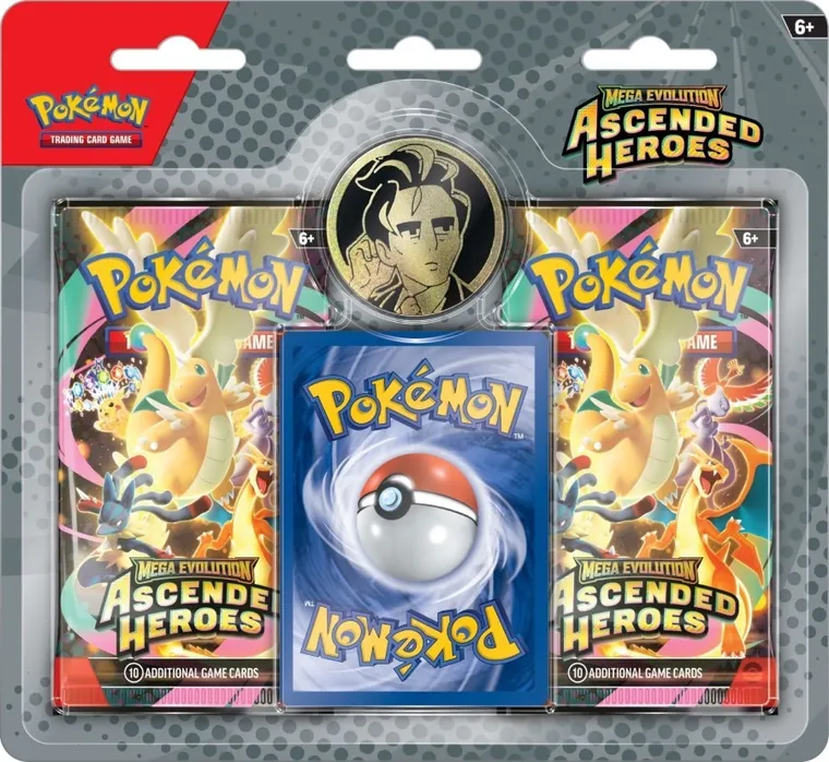 Pokemon TCG: Mega Evolution, Ascended Heroes, Trainer's 2-pack, Larry's Komola, gra karciana, dodatek