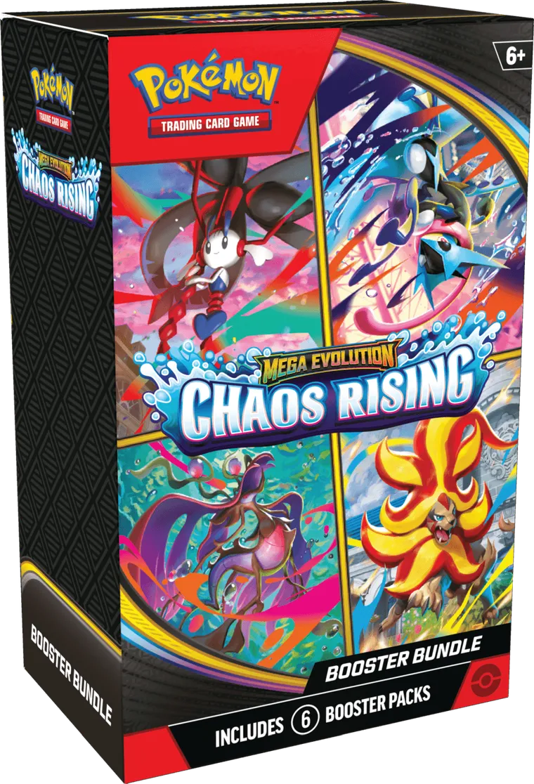 Pokemon TCG: Mega Evolution, Chaos Rising, Booster Bundle, gra karciana, dodatek