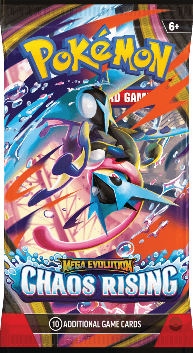 Pokemon TCG: Mega Evolution, Chaos Rising, Booster, gra karciana, dodatek
