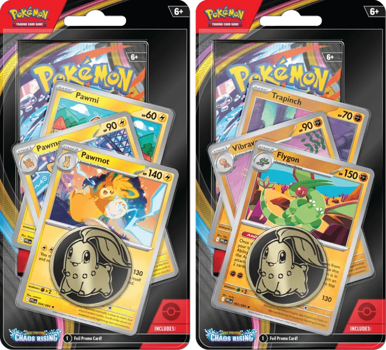 Pokemon TCG: Mega Evolution, Chaos Rising, Premium Checklane Blister, gra karciana, dodatek, 1 szt.