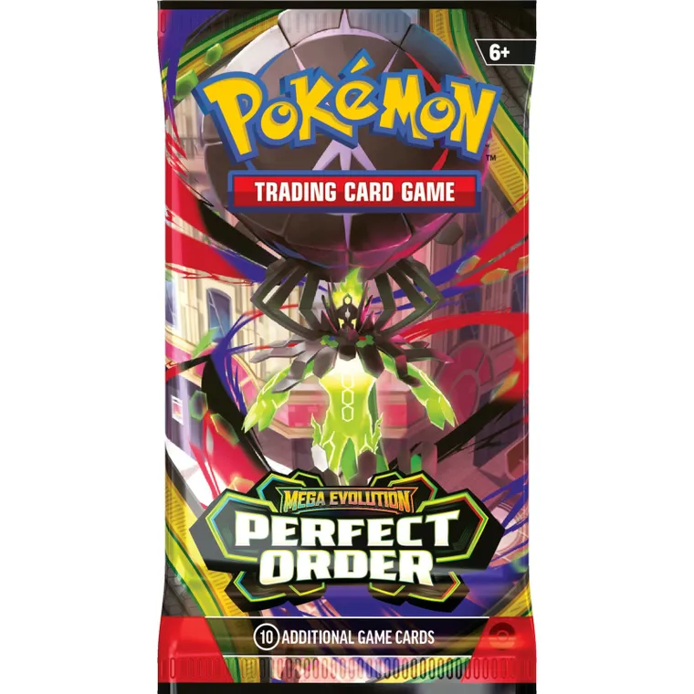 Pokemon TCG: Mega Evolution, Perfect Order, Booster, gra karciana, dodatek