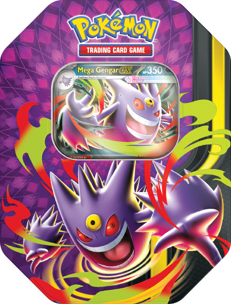 Pokemon TCG: Mega Moonlit Tin, Gengar, gra karciana w puszce, dodatek