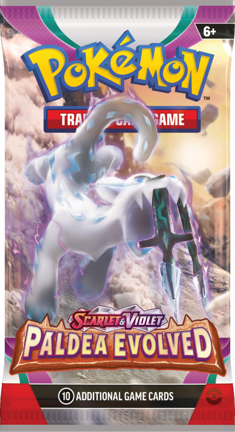 Pokemon TCG: Scarlet & Violet, Paldea Evolved, Booster, gra karciana, dodatek, 1 szt.