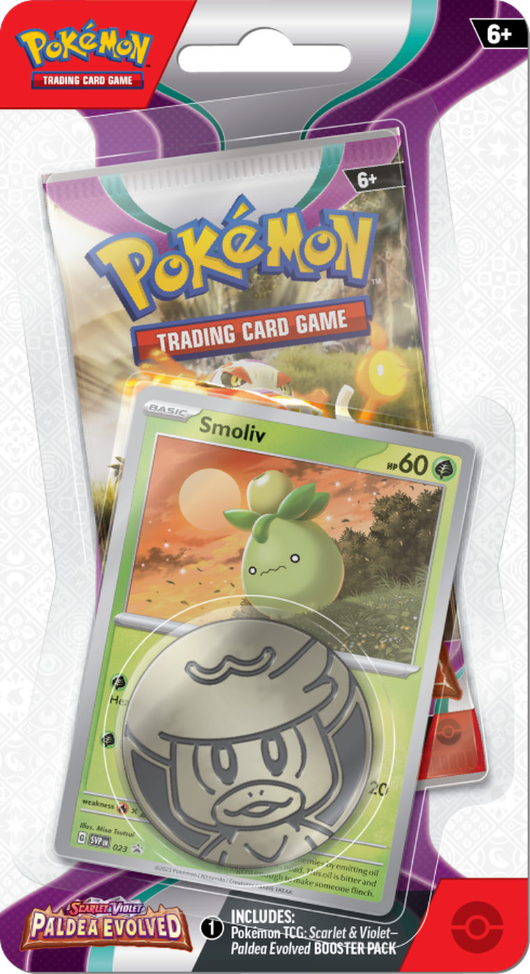 Pokemon TCG: Scarlet & Violet, Paldea Evolved, Checklane, gra karciana, dodatek, 1 szt.