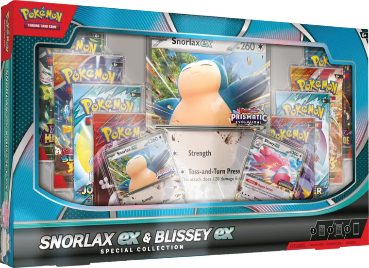 Pokemon TCG: Snorlax Ex & Blissey Ex, Special Collection, gra karciana, booster
