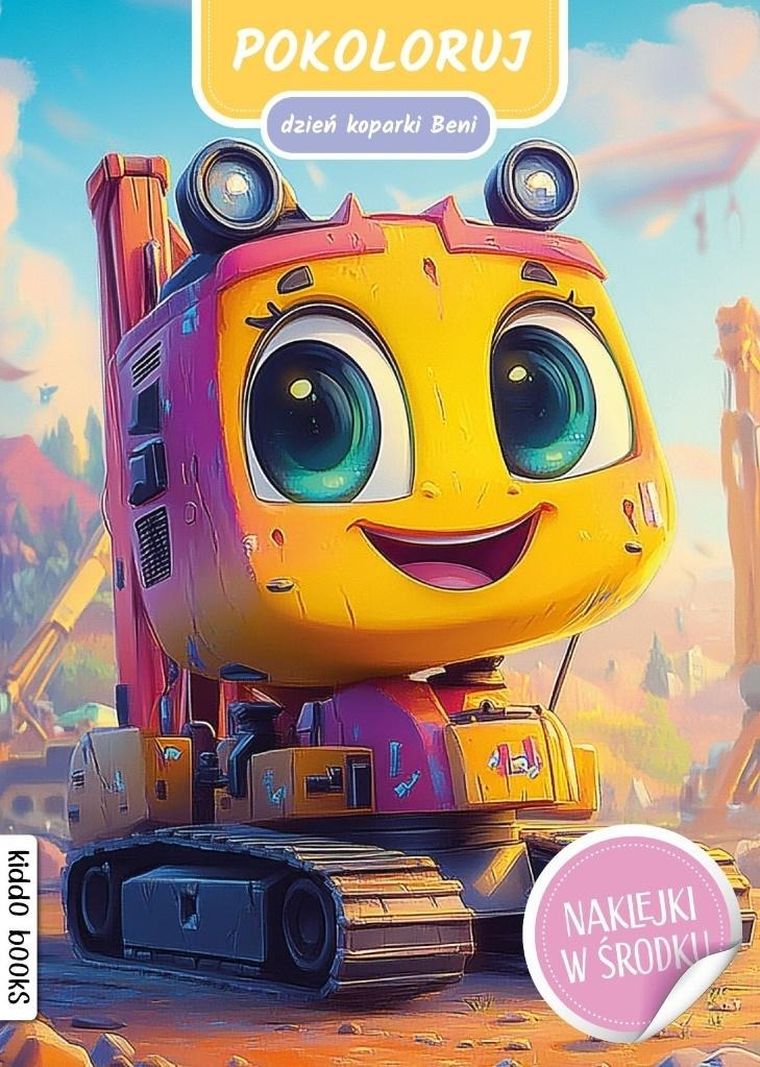 Pokoloruj dzień koparki Beni
