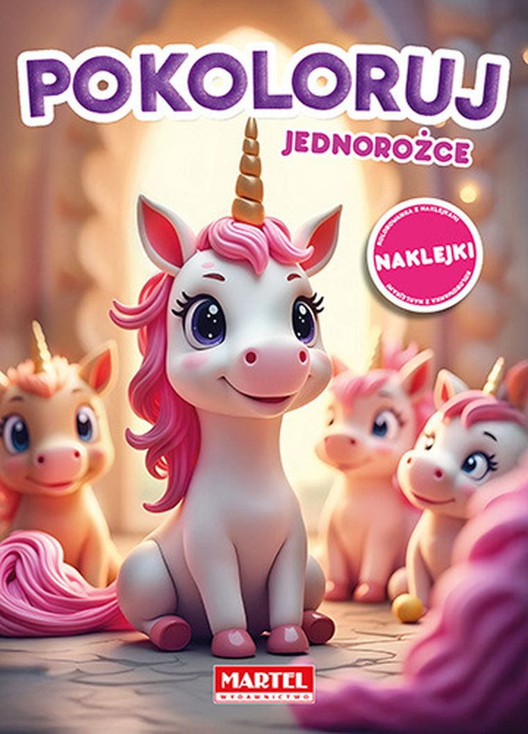 Pokoloruj jednorożce z naklejkami