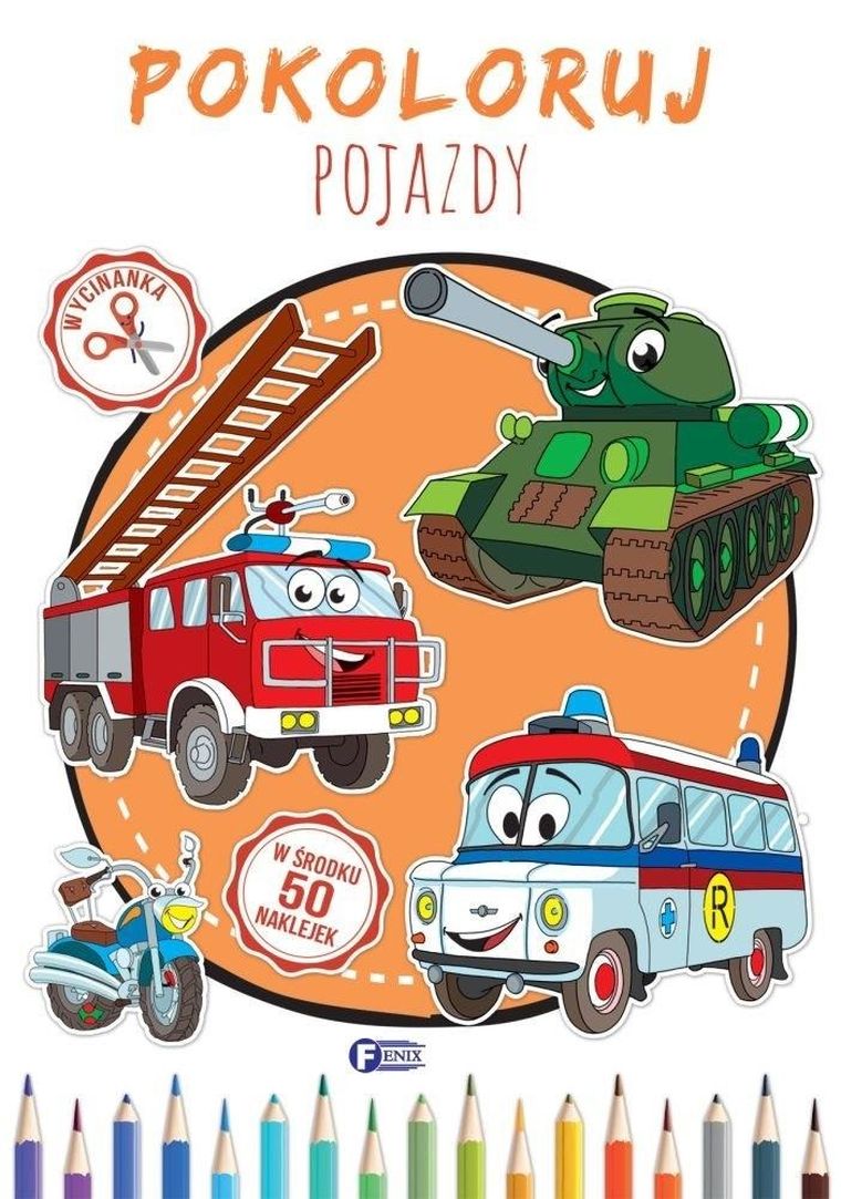 Pokoloruj. Pojazdy