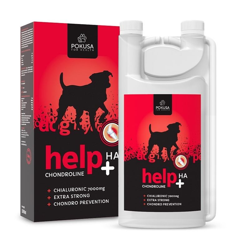 Pokusa, Chondro Line HELP + HA, suplement dla psa, 1000 ml