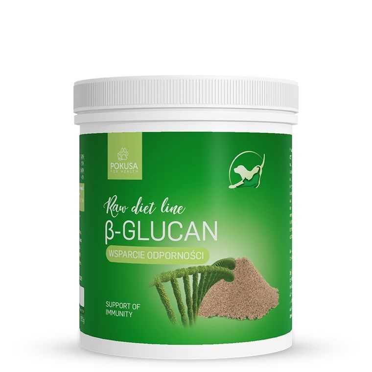 Pokusa, Raw Diet Line B-Glucan, suplement dla psa i kota, 250g