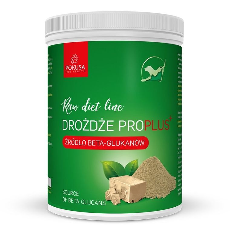 Pokusa, Raw Diet Line Drożdże ProPlus, suplement dla psa i kota, 1000g