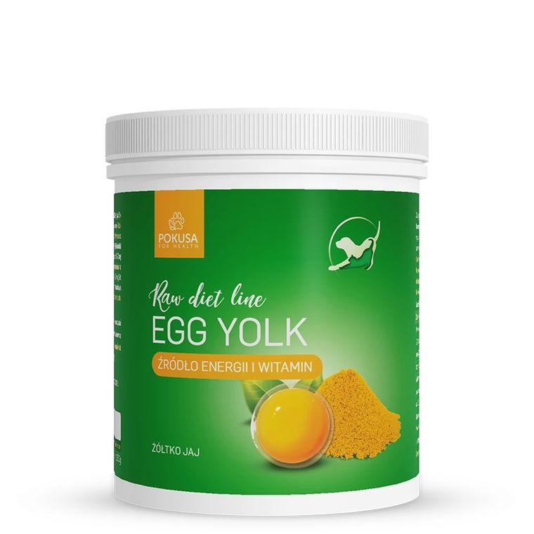 Pokusa, Raw Diet Line Egg Yolk, suplement dla psa i kota, 150g