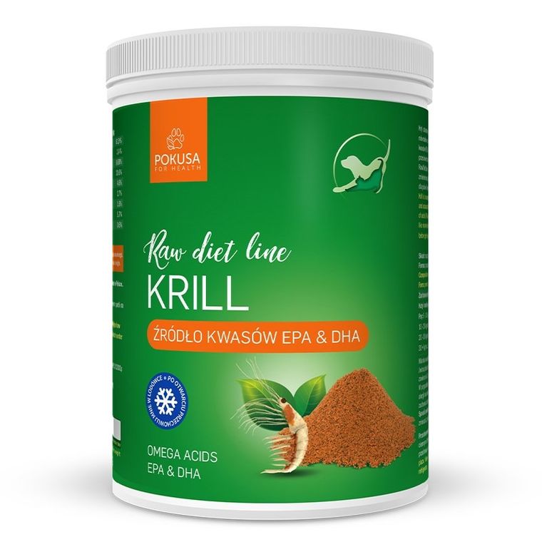 Pokusa, Raw Diet Line Krill, suplement dla psa i kota, 700g